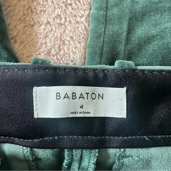 Babaton Atelier- Green Velvet Trousers - Picture 10 of 10